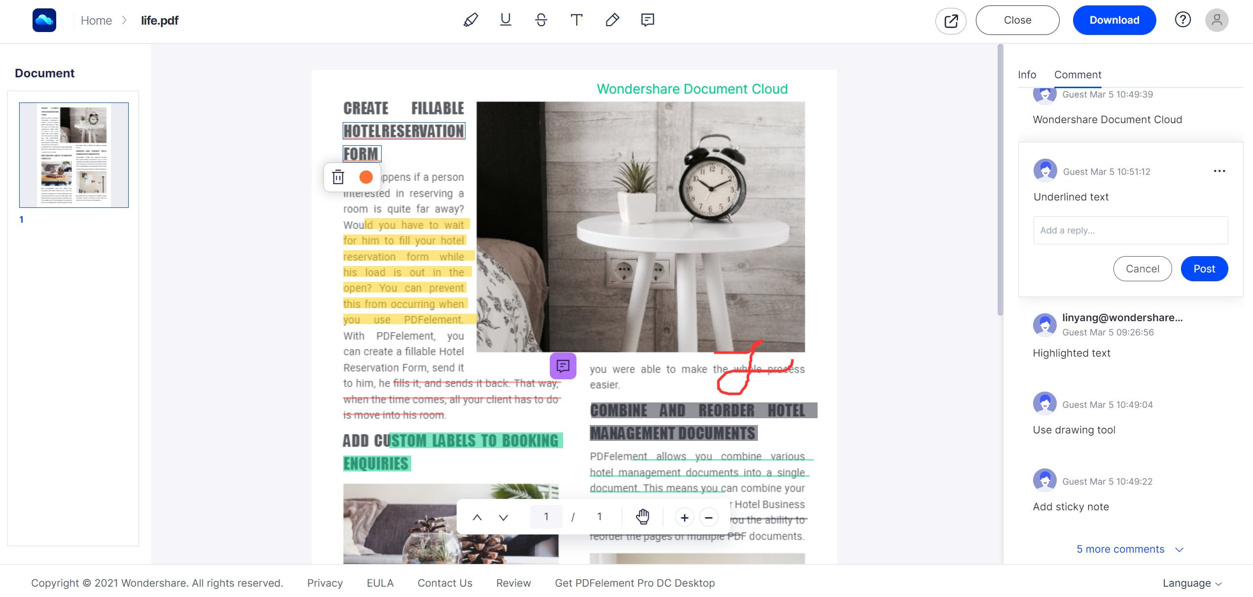 annotation and comment