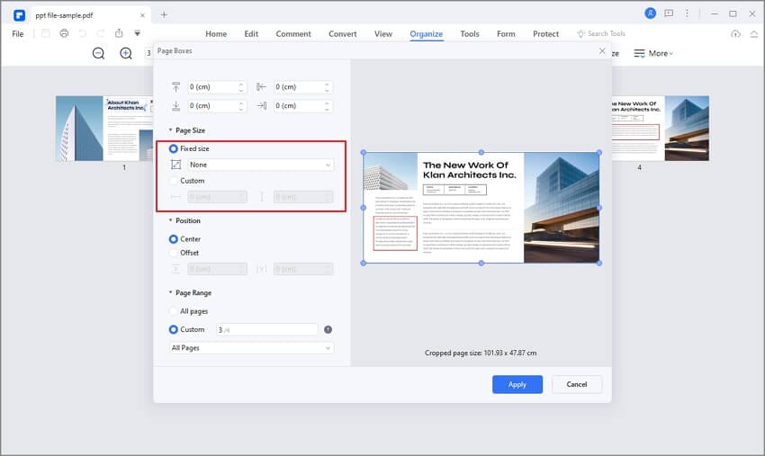 customize your page size