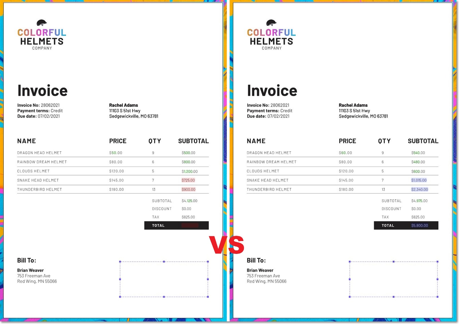 compare pdf side by side