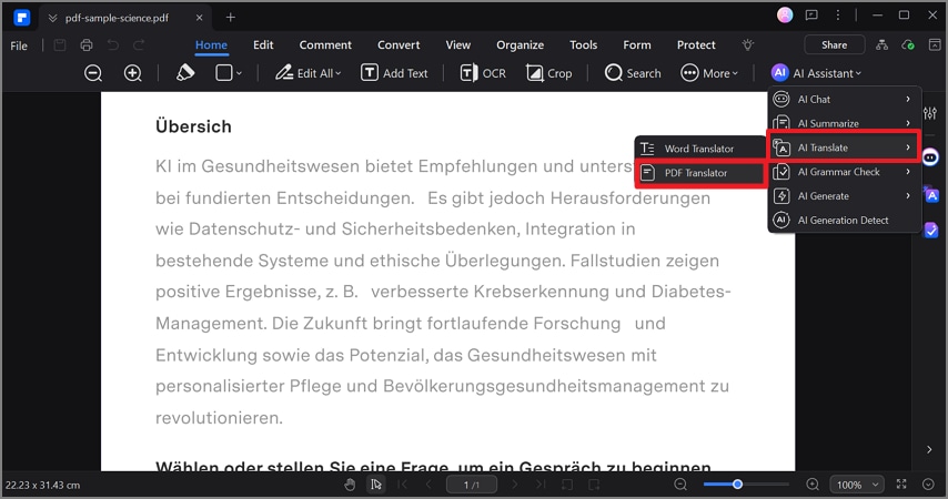 pdf übersetzer suchen