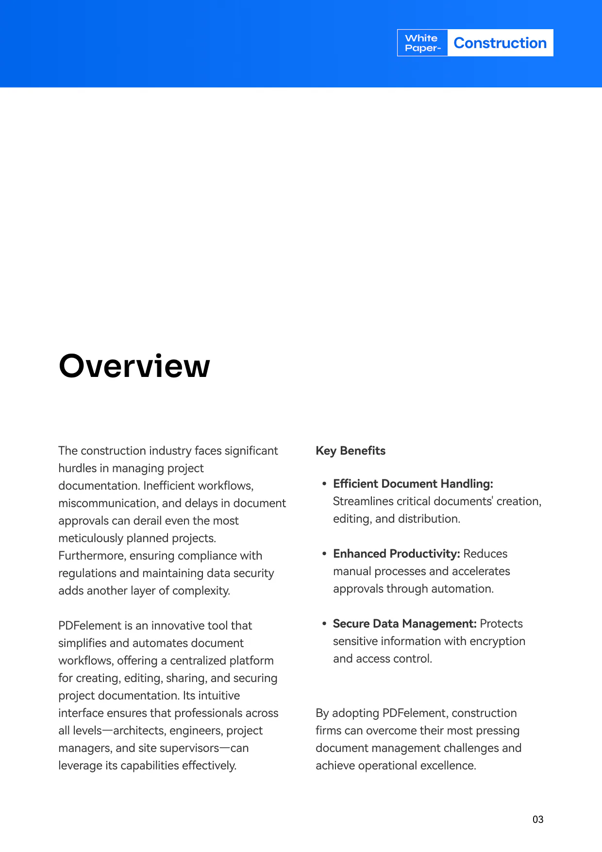 construction whitepaper