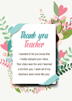 teachers day card template