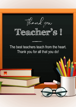 teachers day card template