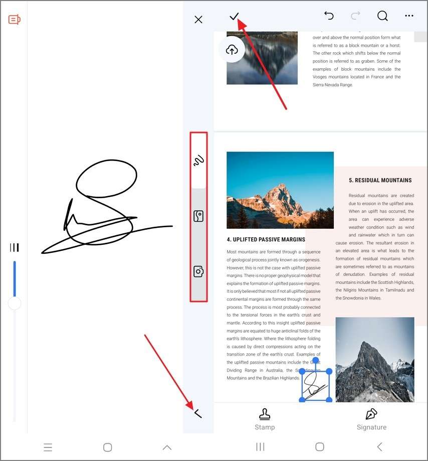 draw signature and place on pdf