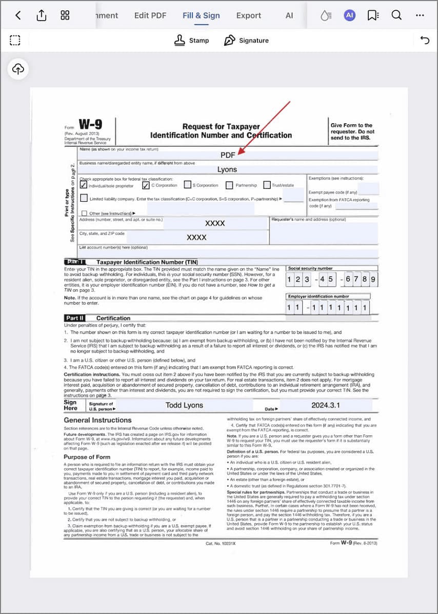 make edits to form pdf