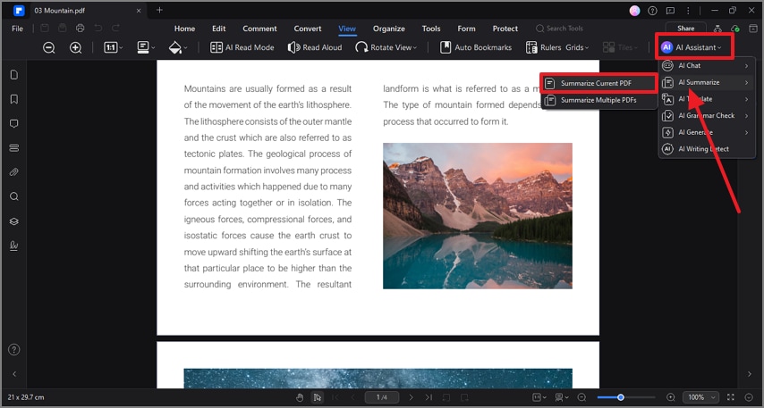 locate ai summarize pdf assistant