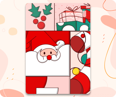 Playful Santa Christmas Card
