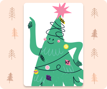 Minimal Christmas Tree Card