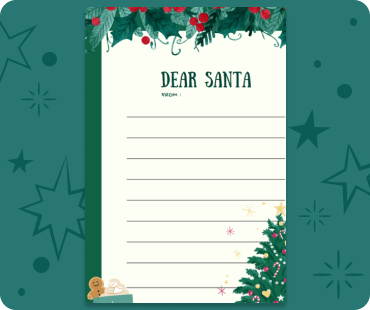 Dear Santa Christmas Letter