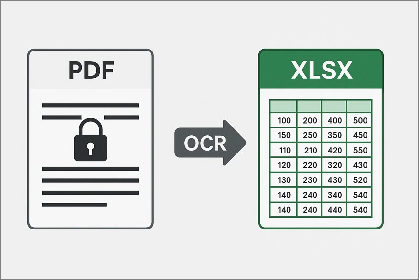 guide standard pdf to excel converters