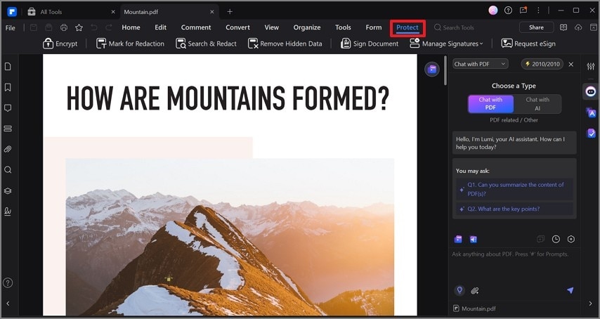 protect pdf documents pdfelement