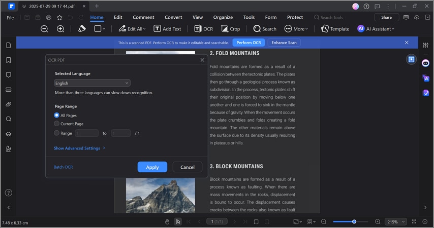 pdfelement ocr technology