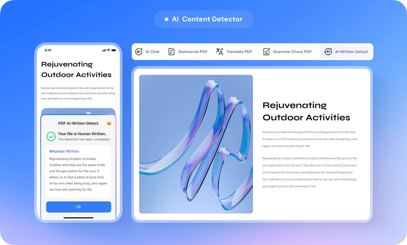 ios ai content detector