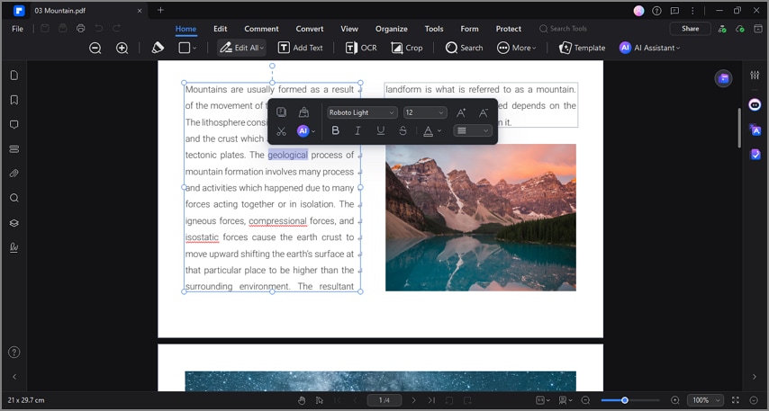 edit brainrot notes using pdfelement