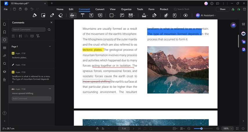 mark and annotate pdf notes