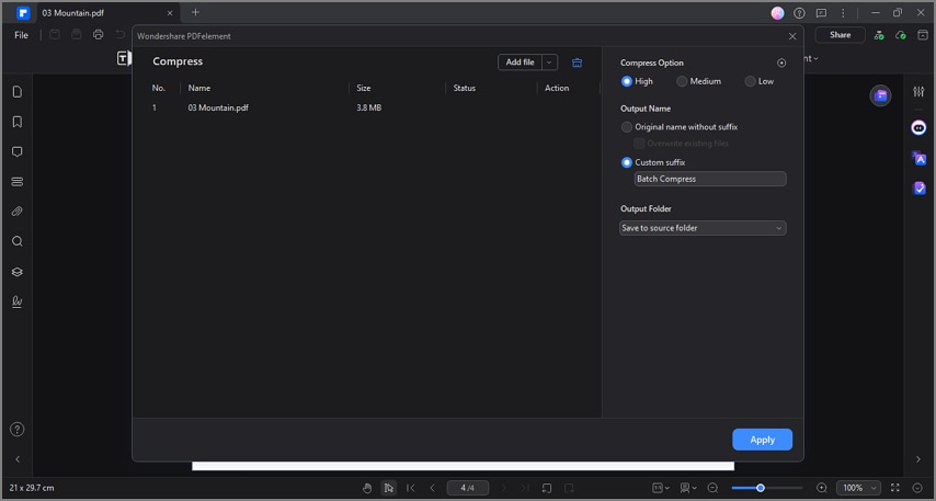 optimize documents through compression