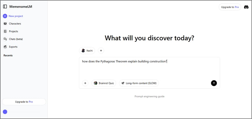 brainrot engaging videos with memenome ai