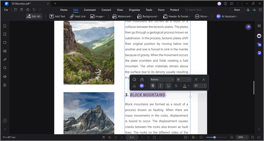 edit pdf documents with pdfelement