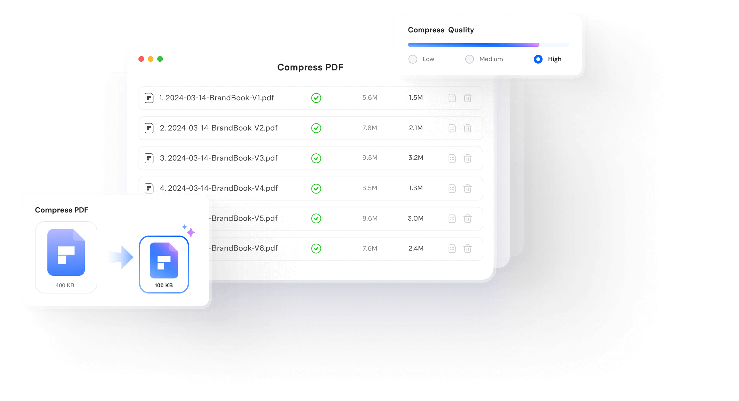compresser un pdf sur mac