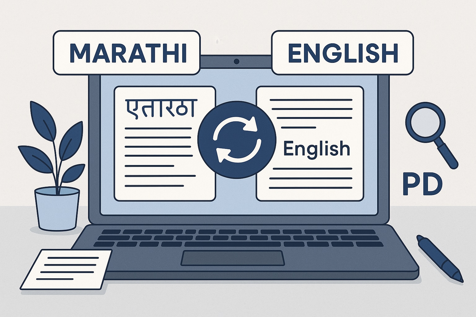 pdf translator marathi to english