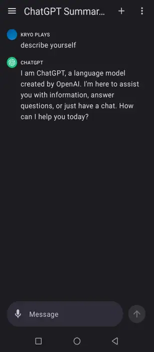 ChatGPT für Android