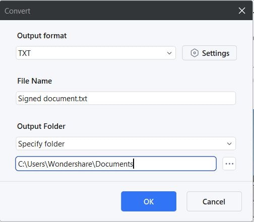 converting pdf to text using pdfelement