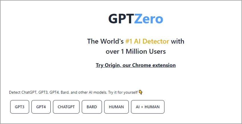 chat GPT zero detector