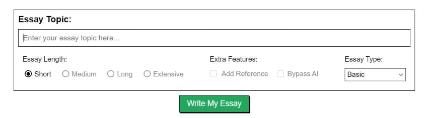 editpad ai essay writer user interface