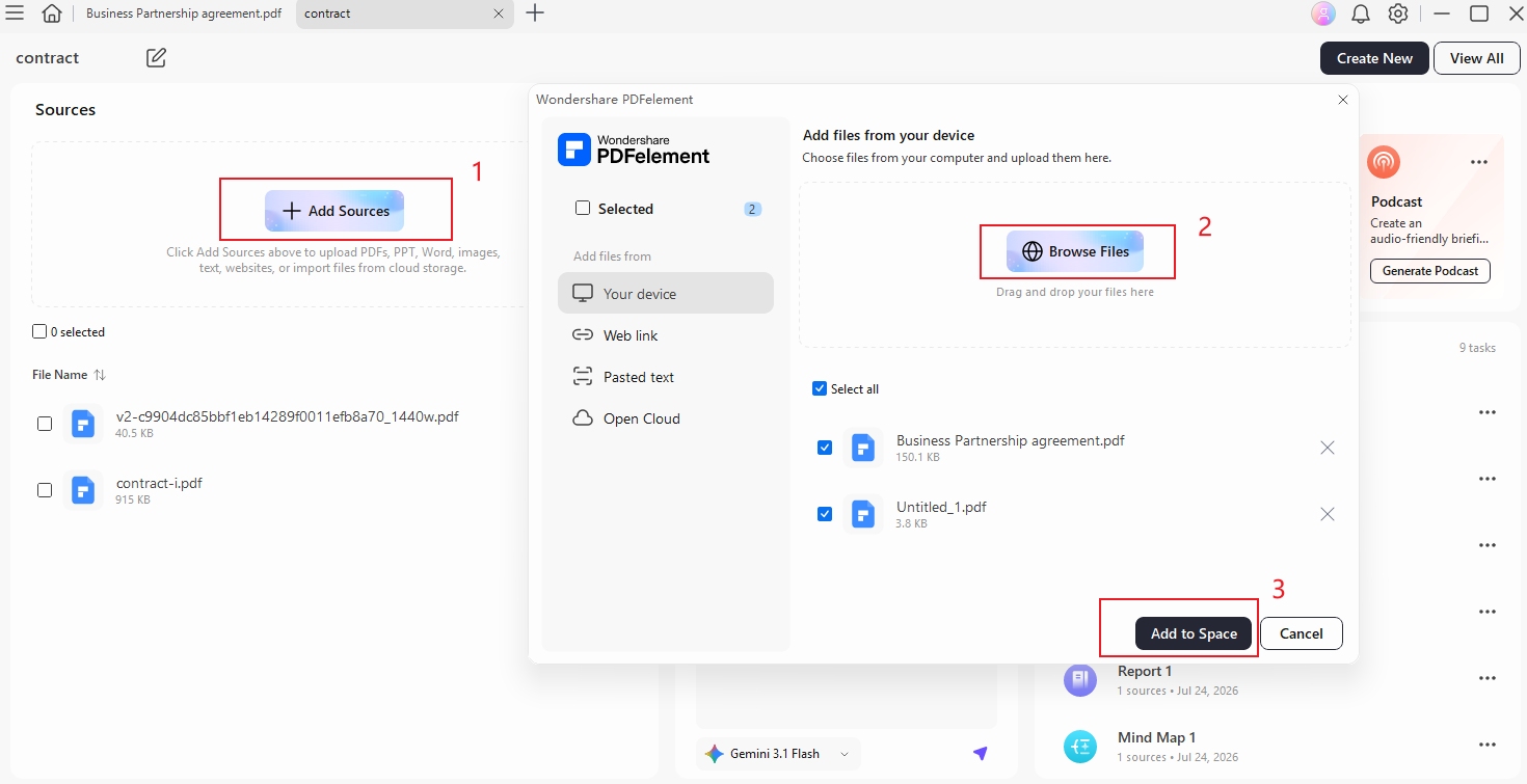 upload your pdfs