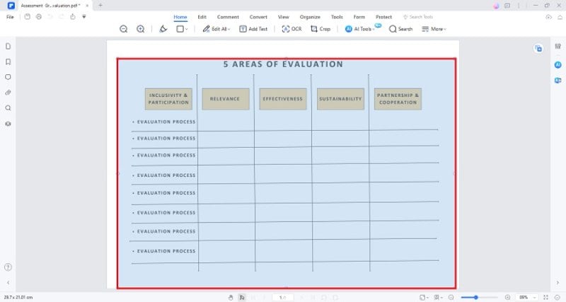 pdfelement grid assessment template