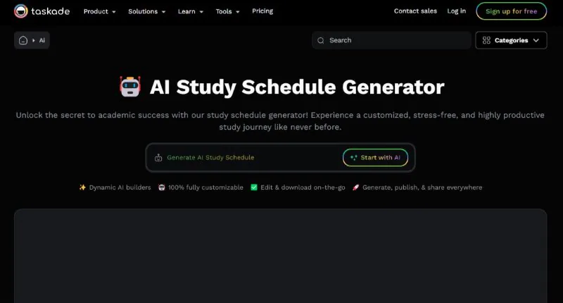 taskade ai daily schedule generator