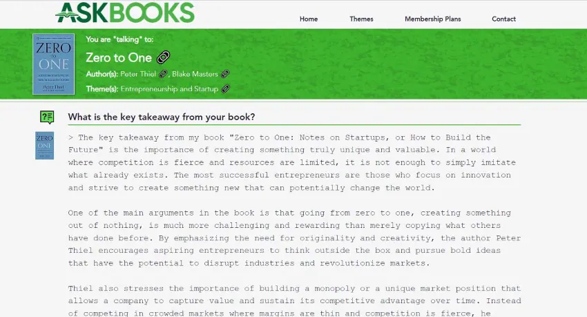 askbook ai lecteur de livres