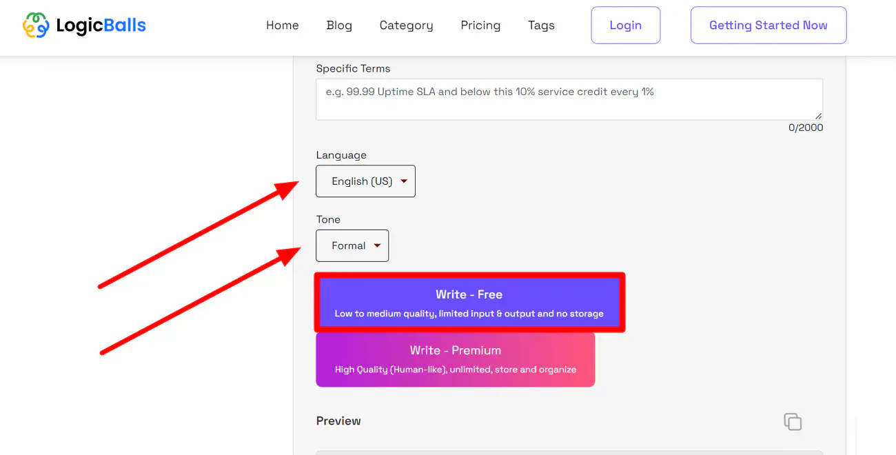 adjust language and tone settings