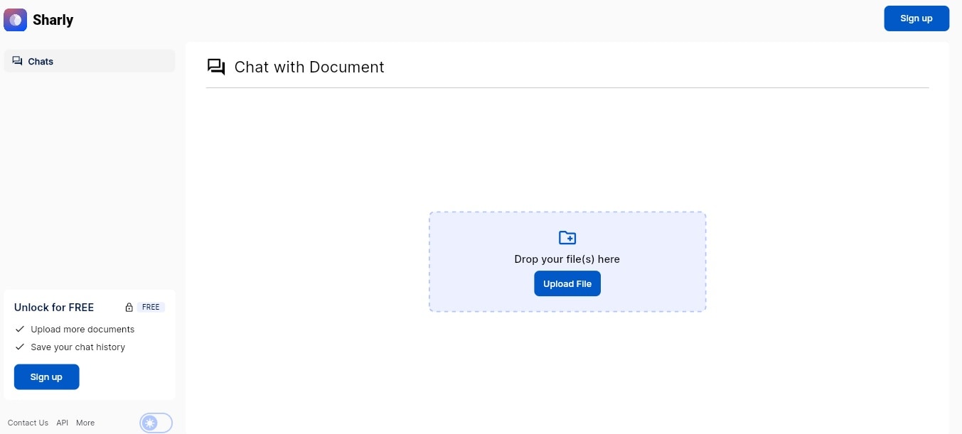 chat with document option