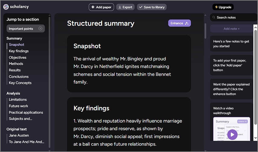 scholarcy academic book summary flashcards