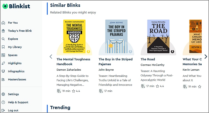 ai tools blinkist book summaries