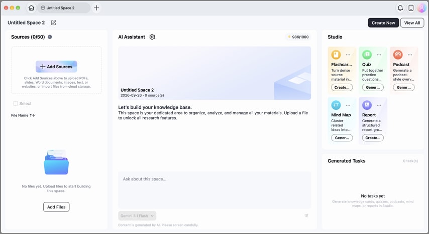 Keep files in AI Space