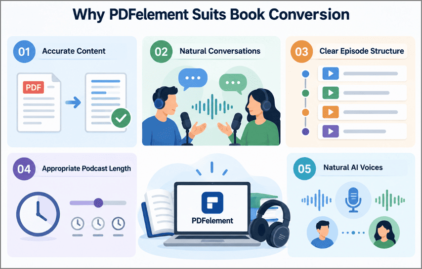 why pdfelement suits book conversion