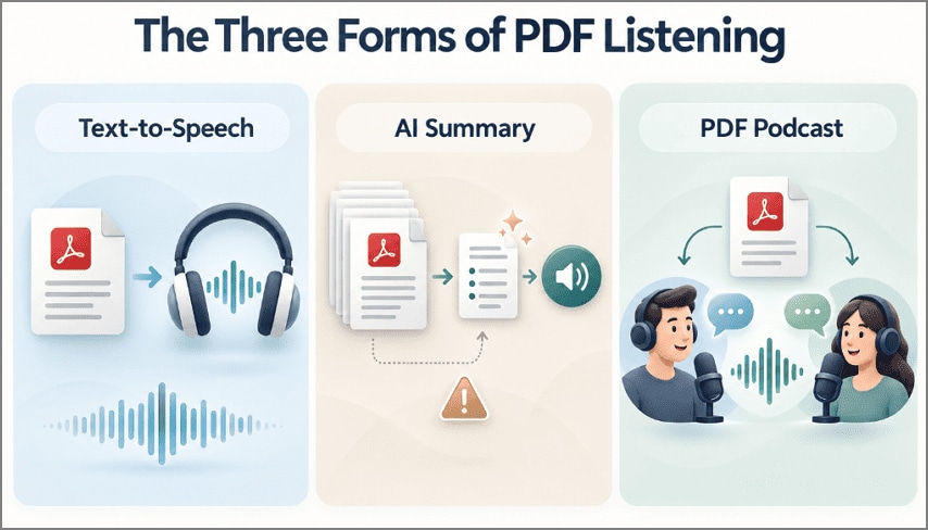 forms of pdf listening