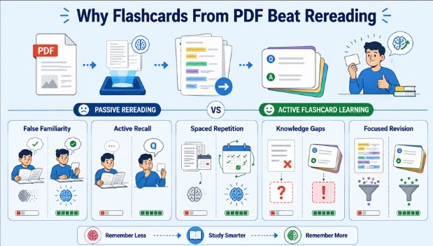 reasons why flashcards better than reading