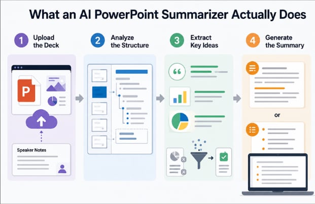 ai powerpoint summarizer workflow