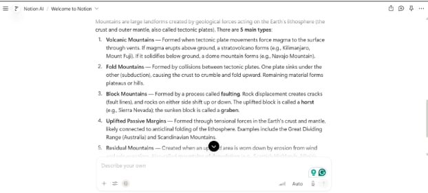 summarize with notion ai