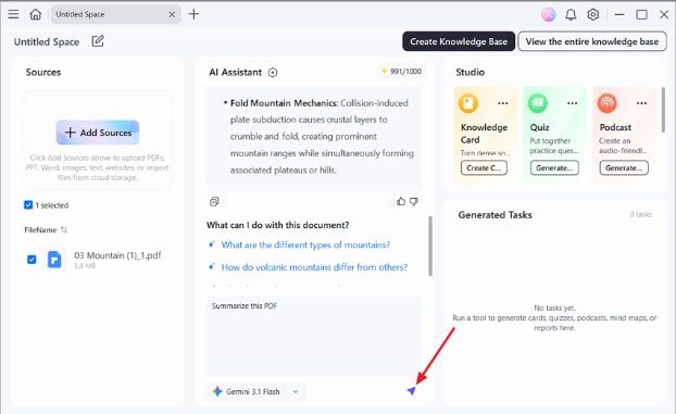 chat with ppt summarize key points