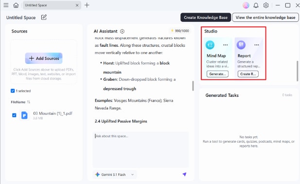 create report mind map ppt