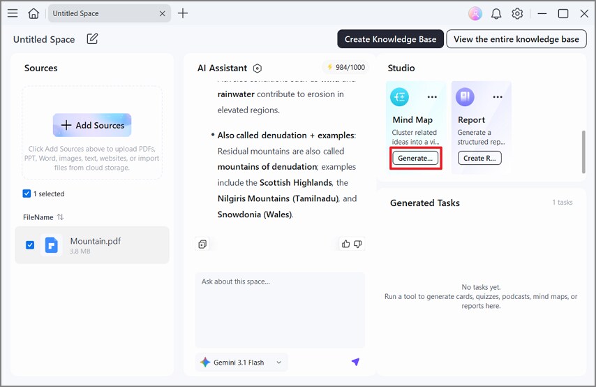 create mind map from uploaded PDF