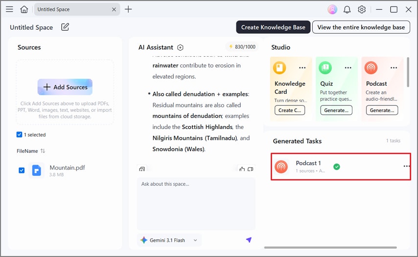 review generated ai podcast from text