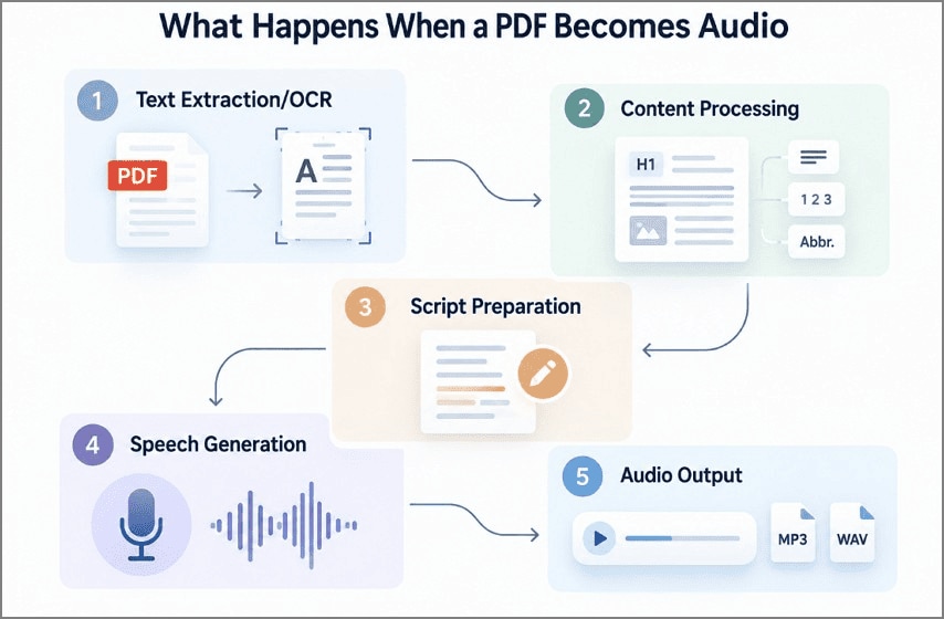 what happen when pdf becomes audio