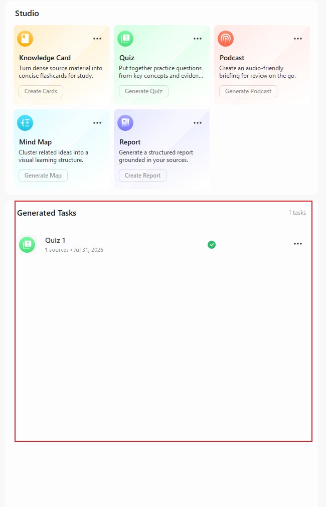 review generated flashcards in pdfelement