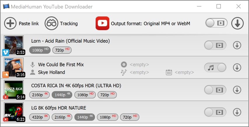 MediaHuman YouTube to MP3 converter