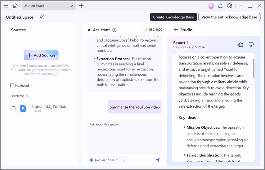 pdfelement ai note workspace